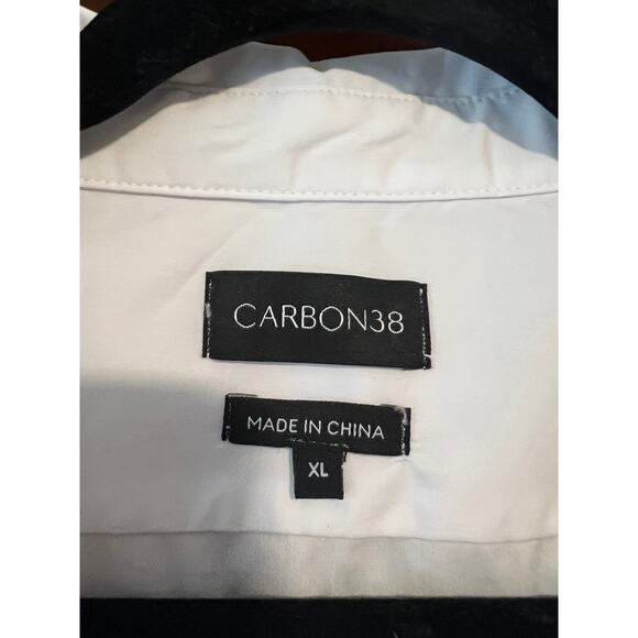 Carbon38 Women's Twisted Button-Up Tunic Shirt Long Sleeve Blouse White Size XL - Picture 10 of 16